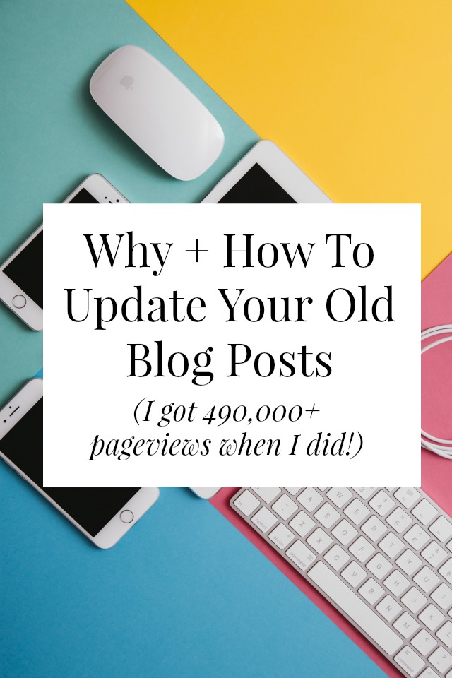 tips to updates old blog posts
