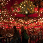 @meredithwestin caught me in my happy place (AKA a creepy indoor merry go round in Wisconsin)