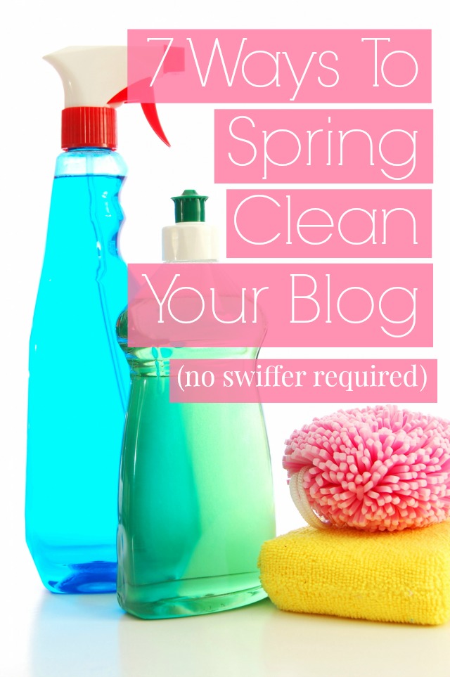 spring clean blog