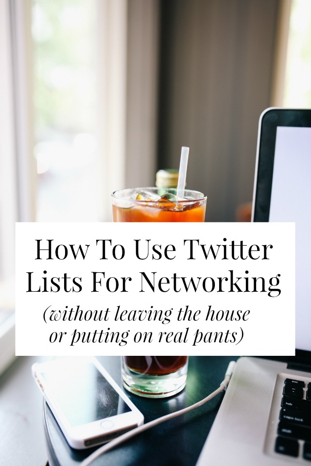 use twitter lists for networking